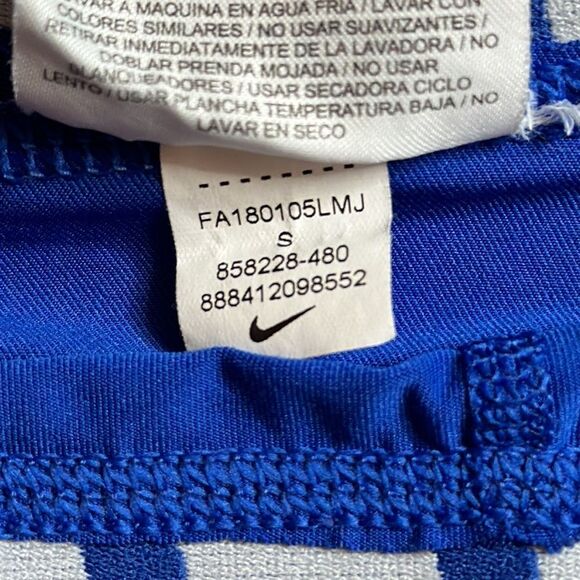 Nike pro leggings dri fit athletic pants size small blue base layer atheticwear - Picture 3 of 4